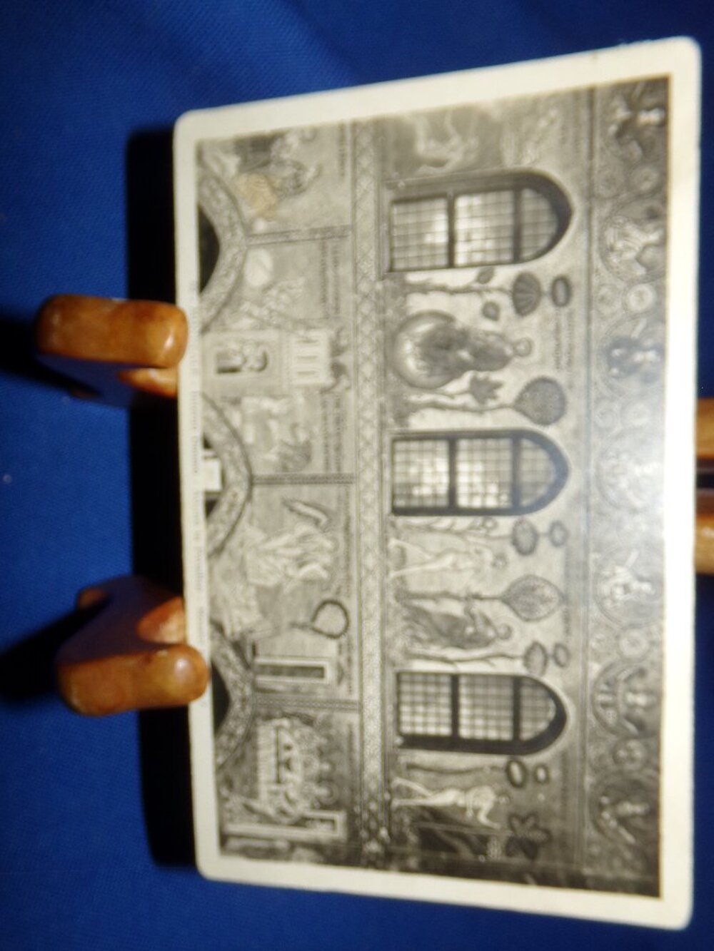 Vintage Monreale Cathedral B&W Postcard - Adam in Paradise - Unposted - Italy